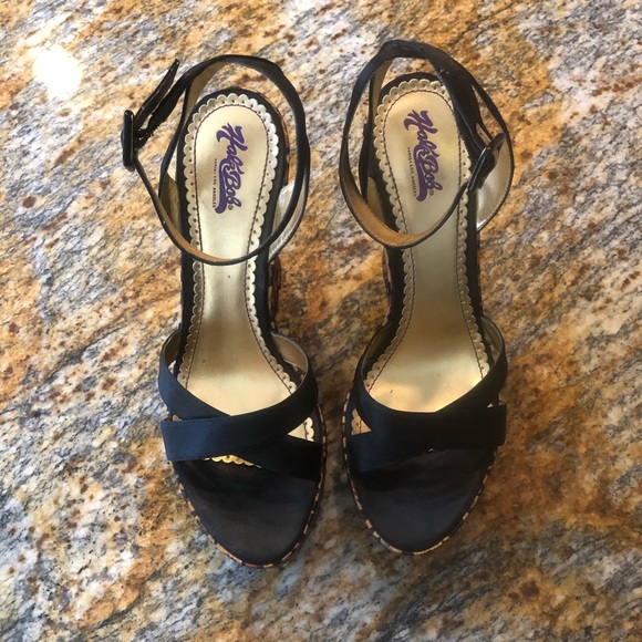 Hale Bob animal print wedge sandals - size 9 - Picture 5 of 9